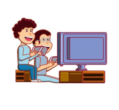 video oyunu avatar karakteri oynayan çocuklar