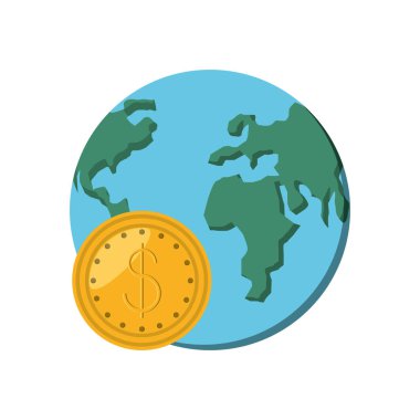 para dolar ile dünya gezegeni Earth