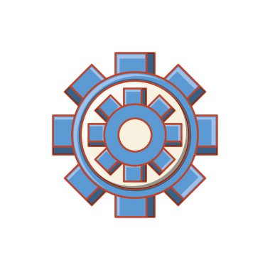 dişli makine izole simgesini