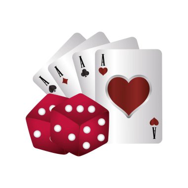 Casino Poker kartları ace dices oyun