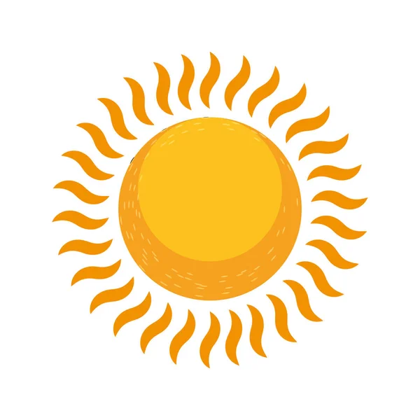 Sol brillante verano caliente — Archivo Imágenes Vectoriales