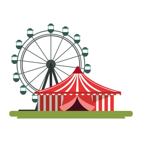 Conception de cirque de carnaval — Image vectorielle