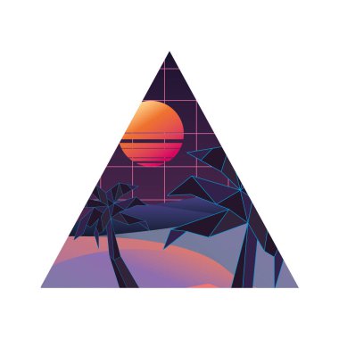 geometrik soyut manzara