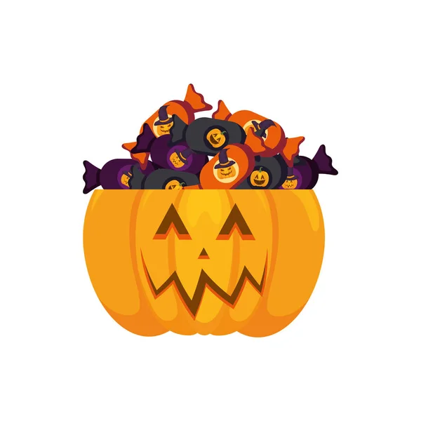 Design de abóbora de Halloween — Vetor de Stock