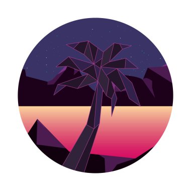 geometrik soyut manzara