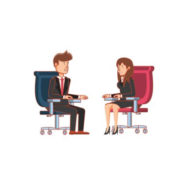 iş çift sandalye ofiste oturan