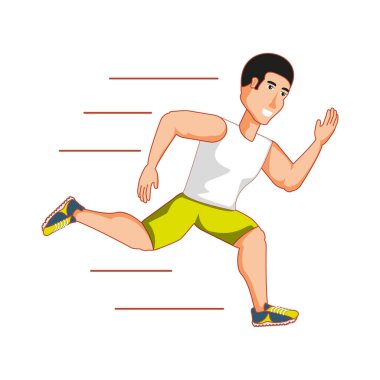 Avatar karakter çalışan genç atletik erkek
