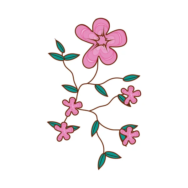 Branche chinoise arbre icône naturelle — Image vectorielle