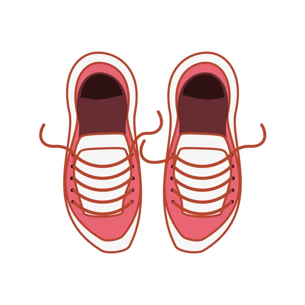 Shoes for practice sport isolated icon — Stock Vector