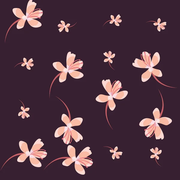 Flores naturaleza decoración floral fondo — Vector de stock