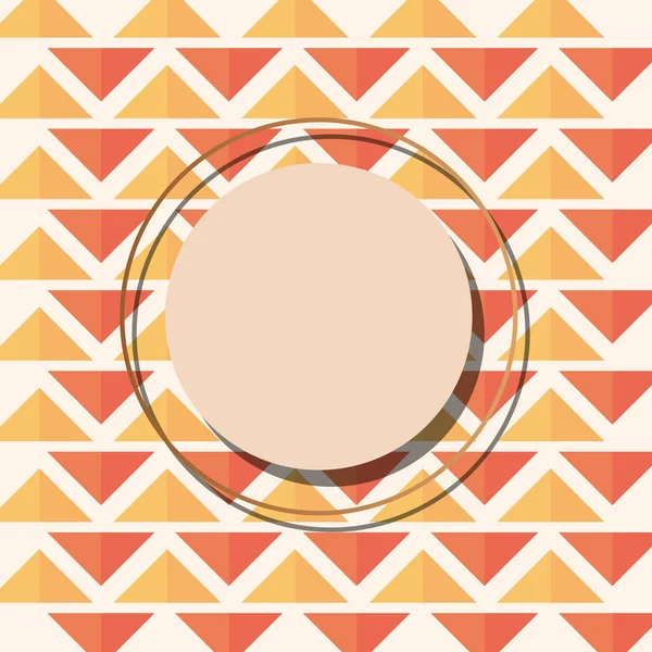 Шаблон орнаменту круглої рамки — стоковий вектор