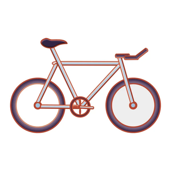 Bicycle vehicle isolated icon — Stock Vector