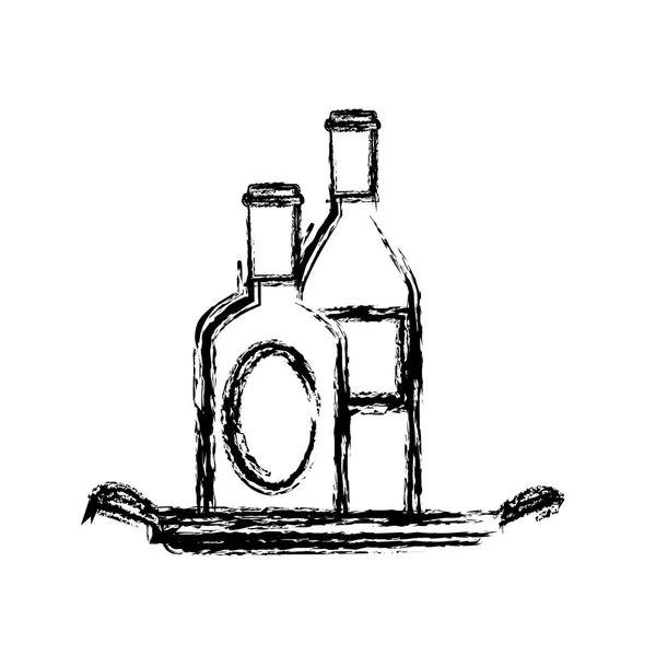 ワインボトルのアイコン — ストックベクタ
