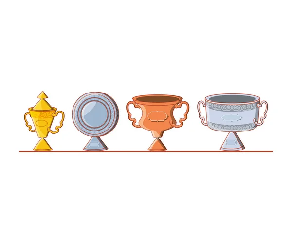 Набір значків трофеїв — стоковий вектор