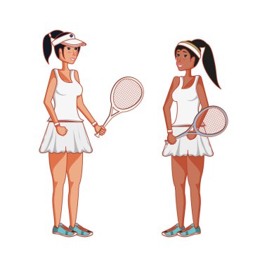 kadın Tenis oyun avatar karakter