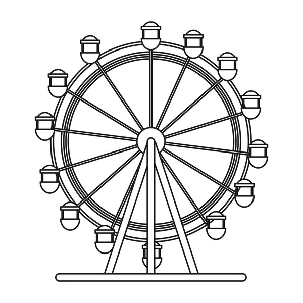 Ferris wheel carnival festival — Stock Vector