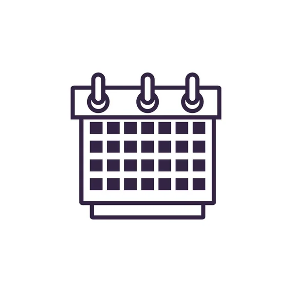 Calendario recordatorio fecha icono — Vector de stock