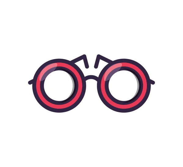 Óculos ópticos ícone isolado — Vetor de Stock