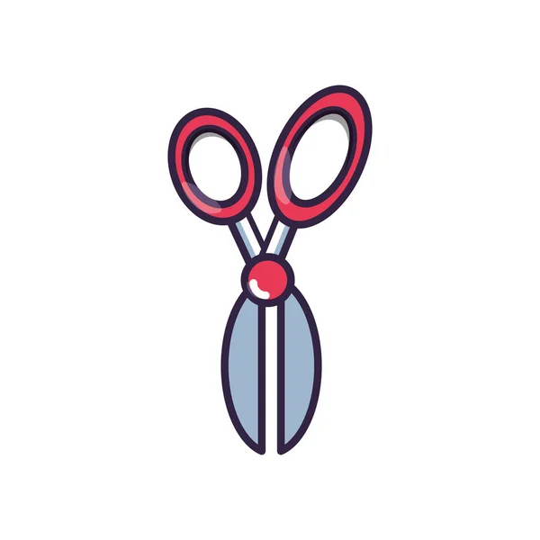 Outil ciseaux icône isolée — Image vectorielle