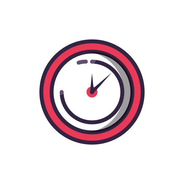 Tiempo de reloj icono aislado — Vector de stock