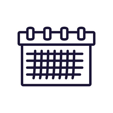 takvim anımsatma tarihi izole edilmiş simgesi