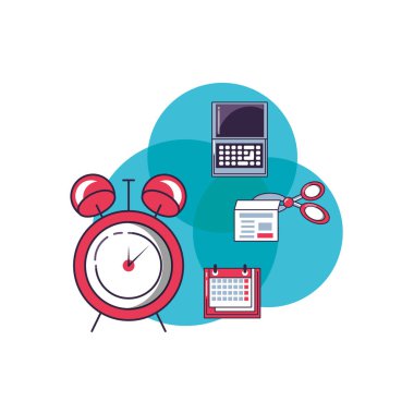 Set simgeleri ile çalar saat