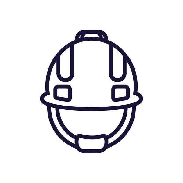 Casco de construcción de protección icono aislado — Vector de stock