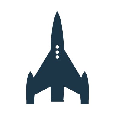 roket uzay gemisi siluet