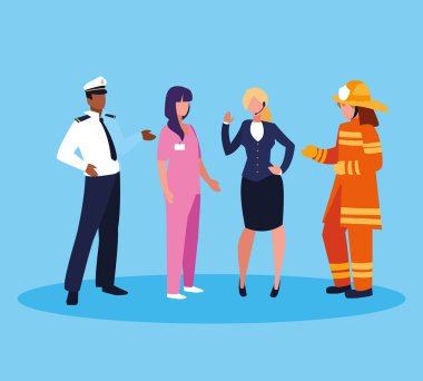 profesyoneller grubu ile itfaiyeci