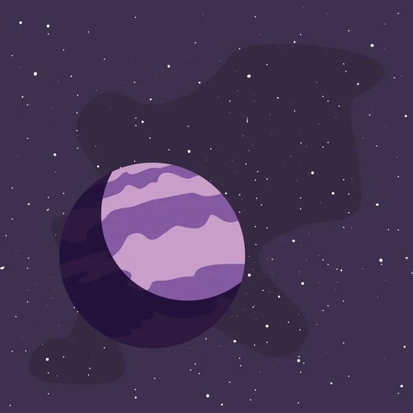 Planet Space sterren — Stockvector