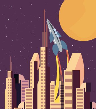 roket kolonisi futuristik boşluk