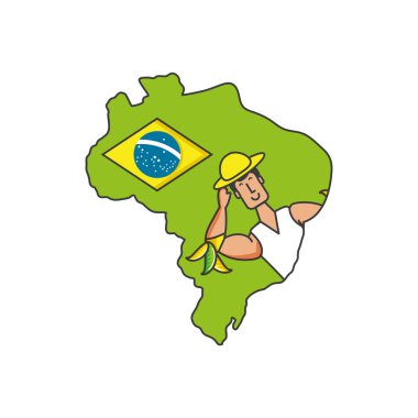 adam Brezilyalı dansçı olan Brezilya Haritası