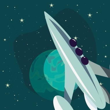 roket uzay gemisi galaksi