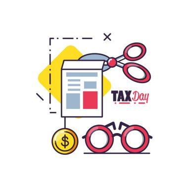 belgeyle gün vergi ve Icons set