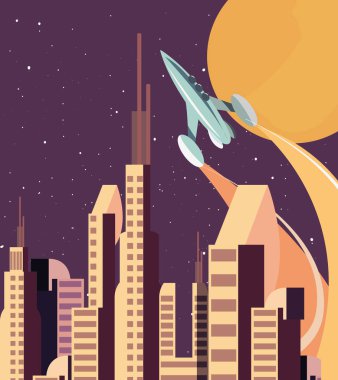 roket kolonisi futuristik boşluk