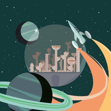 fütüristik şehir Binası