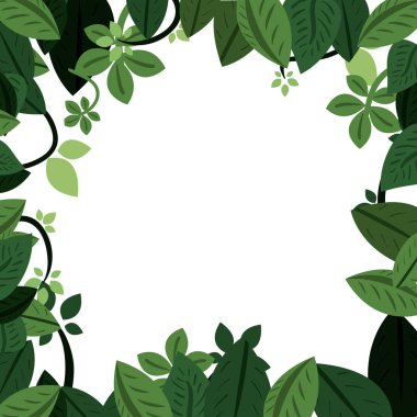 yeşillik doğa çerçeve yaprakları