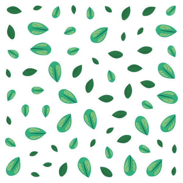 Feuilles vertes feuillage — Image vectorielle