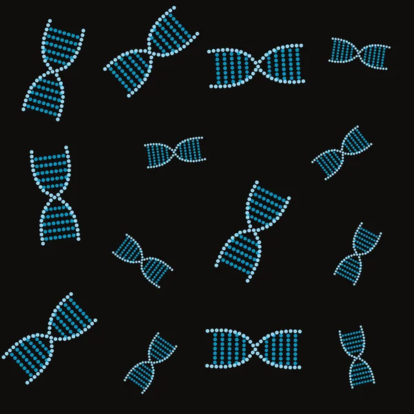DNA molekül bilimsel tıbbi desen — Stok Vektör