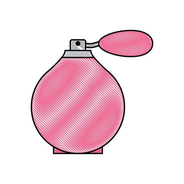 Fragancia spray perfume icono de la moda — Vector de stock