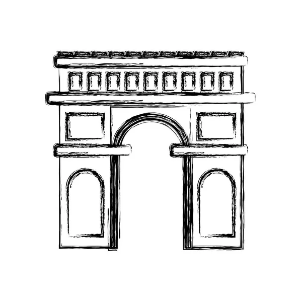 Arco del Triunfo icono — Vector de stock