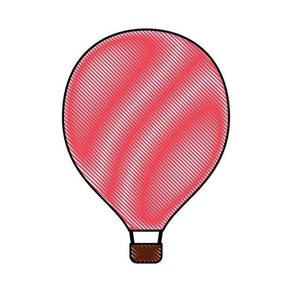 Voyage aventure en montgolfière — Image vectorielle