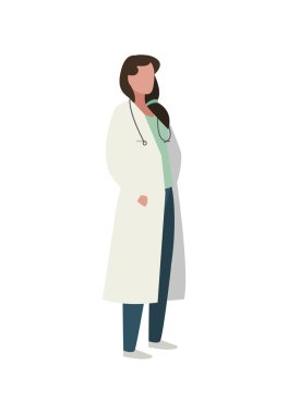 kadın doktor stetoskop ile profesyonel