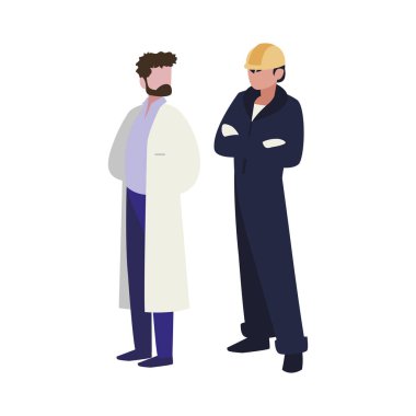 profesyonel işçi karakterleri çift