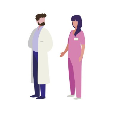 profesyonel işçi karakterleri çift