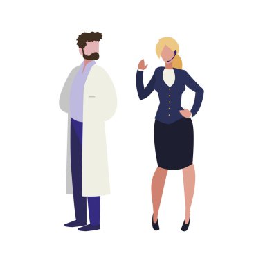 profesyonel işçi karakterleri çift