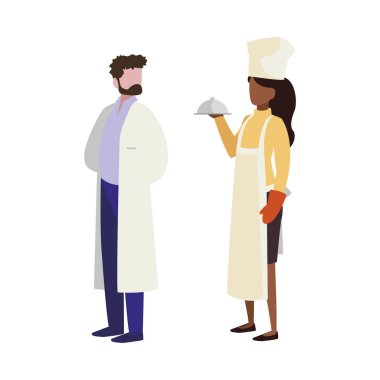 profesyonel işçi karakterleri çift