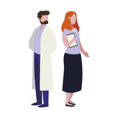 profesyonel işçi karakterleri çift