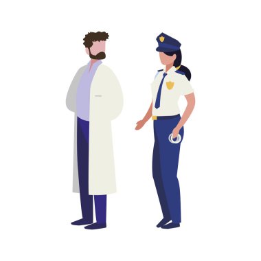 profesyonel işçi karakterleri çift