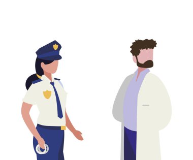 profesyonel işçi karakterleri çift